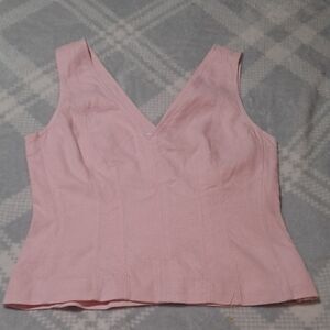 Banana Republic Light Pink V-Neck Sleeveless Camisole